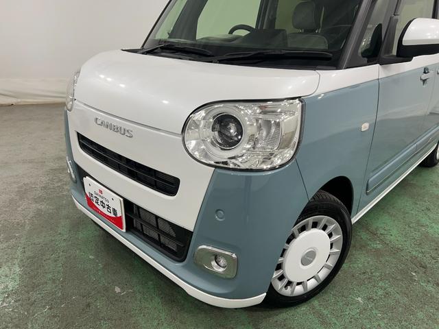 ムーヴキャンバスストライプスＧターボ　走行６９４５キロ／車検整備付／純正ナビ一年保証・走行距離無制限　フルセグナビ　ＥＴＣ　前後ドラレコ　バックカメラ　クリアランスソナー　オートライト　ＬＥＤヘッドライト　シートヒーター　両側電動スライドドア（埼玉県）の中古車