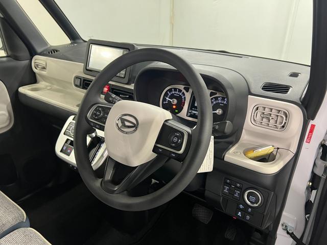 ムーヴキャンバスストライプスＧターボ　走行６９４５キロ／車検整備付／純正ナビ一年保証・走行距離無制限　フルセグナビ　ＥＴＣ　前後ドラレコ　バックカメラ　クリアランスソナー　オートライト　ＬＥＤヘッドライト　シートヒーター　両側電動スライドドア（埼玉県）の中古車