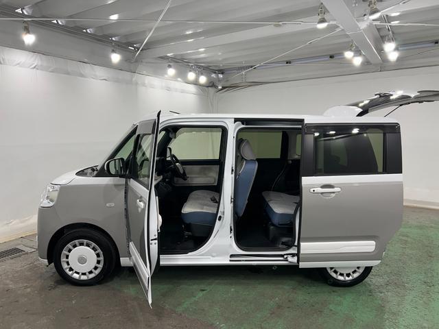 ムーヴキャンバスストライプスＧ　走行３１３０キロ／フルセグナビ／全周囲カメラＢｌｕｅｔｏｏｔｈ　ＥＴＣ　ドラレコ　クリアランスソナー　オートライト　ＬＥＤヘッドライト　シートヒーター　両側電動スライドドア　１年保証・走行距離無制限（東京都）の中古車