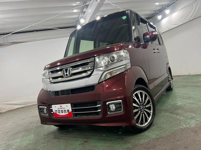 N−BOXカスタムG ターボSSパッケージ 車検整備付/走行12296キロ1年保証距離無制限 走行距離12296キロ フルセグナビ バックカメラ ブルートゥース 純正マット サイドエアバッグ オートライト シートヒーター 両側電動スライドドア 電動格納式ドアミラー(埼玉県)の中古車