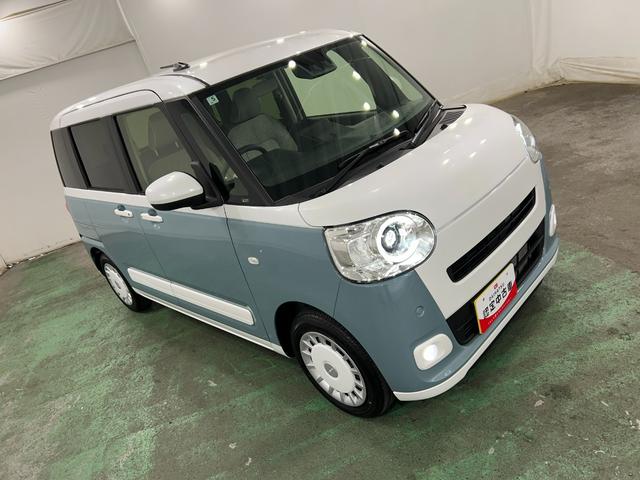ムーヴキャンバスストライプスＧ　走行５５４５キロ／ＬＥＤヘッドランプ／マット１年保証距離無制限　走行距離５５４５キロ　純正マット　サイドエアバッグ　ＬＥＤヘッドランプ　アイドリングストップ　シートヒーター　両側電動スライドドア　オート格納式ドアミラー　電動パーキングブレーキ（埼玉県）の中古車
