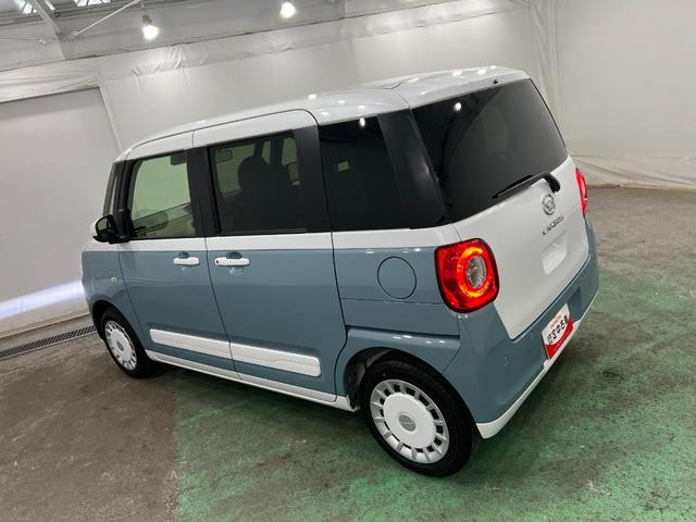 ムーヴキャンバスストライプスＧ　走行５５４５キロ／ＬＥＤヘッドランプ／マット１年保証距離無制限　走行距離５５４５キロ　純正マット　サイドエアバッグ　ＬＥＤヘッドランプ　アイドリングストップ　シートヒーター　両側電動スライドドア　オート格納式ドアミラー　電動パーキングブレーキ（埼玉県）の中古車