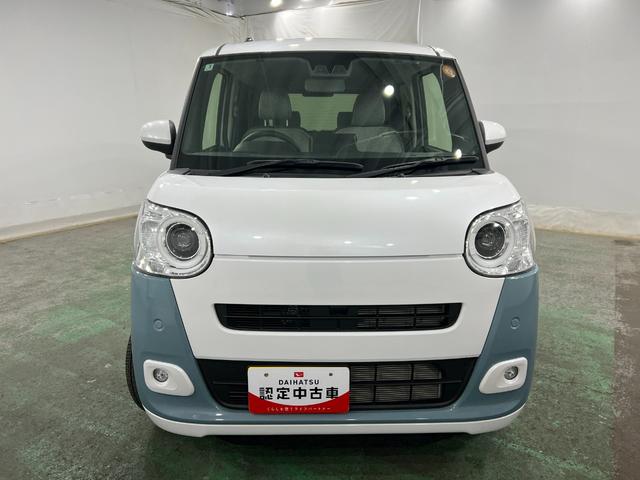 ムーヴキャンバスストライプスＧ　走行５５４５キロ／ＬＥＤヘッドランプ／マット１年保証距離無制限　走行距離５５４５キロ　純正マット　サイドエアバッグ　ＬＥＤヘッドランプ　アイドリングストップ　シートヒーター　両側電動スライドドア　オート格納式ドアミラー　電動パーキングブレーキ（埼玉県）の中古車