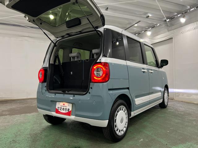 ムーヴキャンバスストライプスＧ　走行５５４５キロ／ＬＥＤヘッドランプ／マット１年保証距離無制限　走行距離５５４５キロ　純正マット　サイドエアバッグ　ＬＥＤヘッドランプ　アイドリングストップ　シートヒーター　両側電動スライドドア　オート格納式ドアミラー　電動パーキングブレーキ（埼玉県）の中古車
