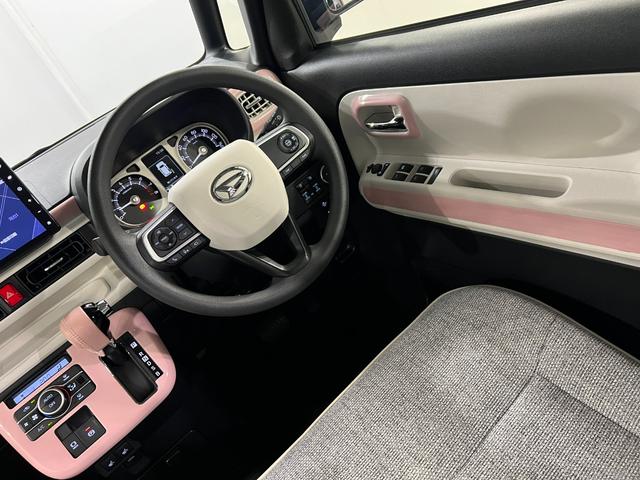 ムーヴキャンバスストライプスGターボ 4WD/車検整備付/純正10インチナビワンオーナー 禁煙車 純正10インチナビ パノラマモニター ETC2.0 ドラレコ 純正マット サイドエアバッグ LEDヘッドランプ LEDフォグランプ シートヒーター 両側電動スライドドア(埼玉県)の中古車