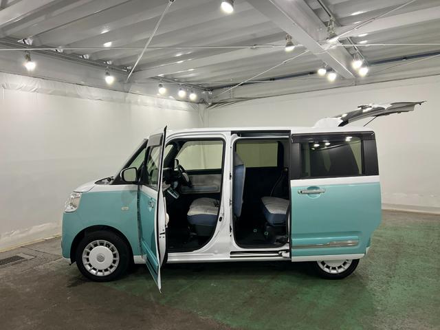 ムーヴキャンバスストライプスG 車検整備付/走行18375キロ/ナビドラレコ1年保証距離無制限 走行距離18375キロ 純正フルセグナビ バックカメラ ドラレコ 純正マット サイドエアバッグ LEDヘッドランプ アイドリングストップ シートヒーター 両側電動スライドドア(埼玉県)の中古車