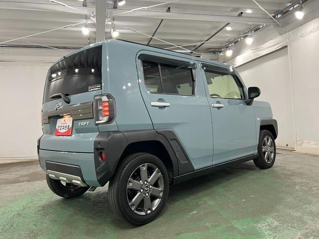 タフトGターボ 車検整備付/走行48267キロ/純正ナビ/ドラレコ1年保証距離無制限 走行距離48267キロ 純正フルセグナビ バックカメラ ドラレコ 純正マット サイドエアバッグ LEDヘッドランプ アイドリングストップ シートヒーター オート格納式ドアミラー(埼玉県)の中古車