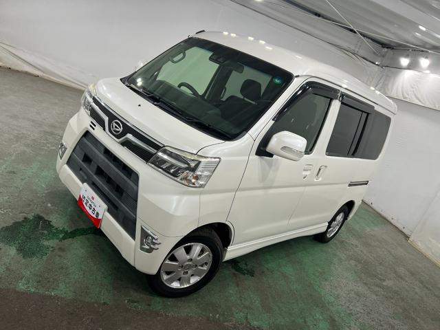 アトレーワゴンカスタムターボRSリミテッド SAIII 焦げ穴/片側電動1年保証距離無制限 走行距離82146キロ 純正カーペットマット 助手席エアバッグ LEDヘッドランプ アイドリングストップ 片側電動スライドドア キーレスエントリー(埼玉県)の中古車