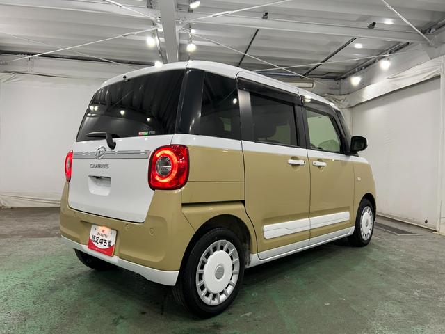 ムーヴキャンバスストライプスＧターボ　車検整備付／６６７８７キロ／純正ナビ１年保証距離無制限　走行距離６６７８７キロ　純正フルセグナビ　パノラマモニター　ドラレコ　純正マット　サイドエアバッグ　ＬＥＤヘッドランプ　アイドリングストップ　シートヒーター　両側電動スライドドア（埼玉県）の中古車