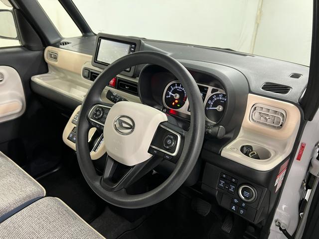ムーヴキャンバスストライプスＧターボ　車検整備付／６６７８７キロ／純正ナビ１年保証距離無制限　走行距離６６７８７キロ　純正フルセグナビ　パノラマモニター　ドラレコ　純正マット　サイドエアバッグ　ＬＥＤヘッドランプ　アイドリングストップ　シートヒーター　両側電動スライドドア（埼玉県）の中古車