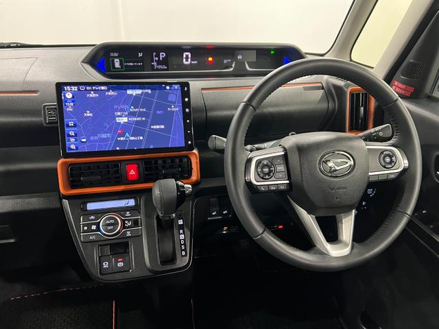 タントファンクロスターボ　走行３４９５０キロ／車検整備付／ナビ１年保証・走行距離無制限　全周囲カメラ　ドラレコ　ＥＴＣ　サイドエアバック　クリアランスソナー　オートライト　ＬＥＤヘッドライト　ベンチシート　シートヒーター　両側電動スライドドア（埼玉県）の中古車