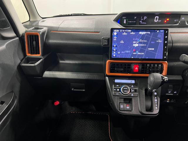 タントファンクロスターボ　走行３４９５０キロ／車検整備付／ナビ１年保証・走行距離無制限　全周囲カメラ　ドラレコ　ＥＴＣ　サイドエアバック　クリアランスソナー　オートライト　ＬＥＤヘッドライト　ベンチシート　シートヒーター　両側電動スライドドア（埼玉県）の中古車