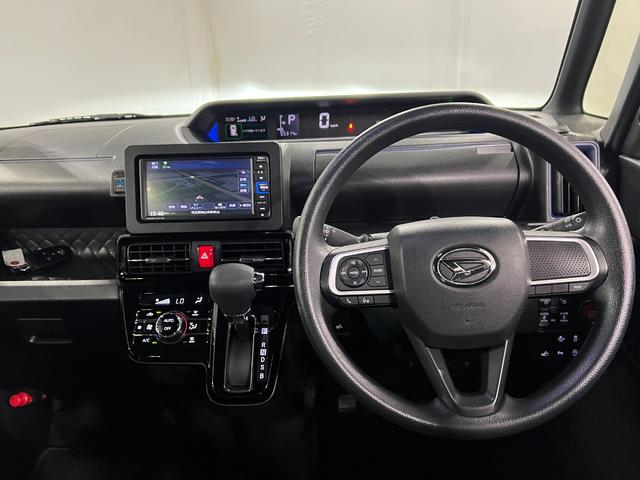 タントカスタムＸ　走行５５３１４キロ／車検整備付／雹害／ナビ１年保証・走行距離無制限　ドラレコ　バックカメラ　ブルートゥースクリアランスソナー　オートライト　ＬＥＤヘッドライト　ベンチシート　シートヒーター　両側電動スライドドア（埼玉県）の中古車