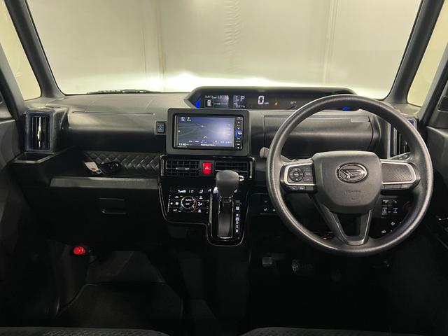 タントカスタムＸ　走行５５３１４キロ／車検整備付／雹害／ナビ１年保証・走行距離無制限　ドラレコ　バックカメラ　ブルートゥースクリアランスソナー　オートライト　ＬＥＤヘッドライト　ベンチシート　シートヒーター　両側電動スライドドア（埼玉県）の中古車