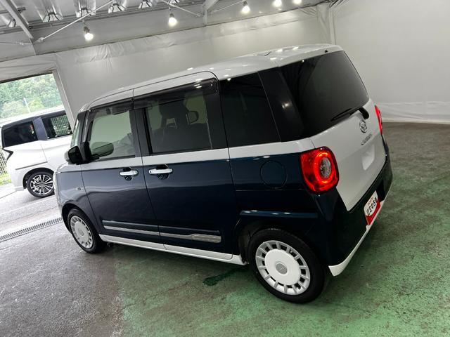ムーヴキャンバスストライプスＧ　走行１４６６８キロ／９インチナビ／ドラレコ禁煙車　ワンオーナー　純正フルセグナビ　パノラマモニター　ドラレコ　純正マット　サイドエアバッグ　ＬＥＤヘッドランプ　電動格納ミラー　シートヒーター　両側電動スライドドア　オートエアコン（埼玉県）の中古車