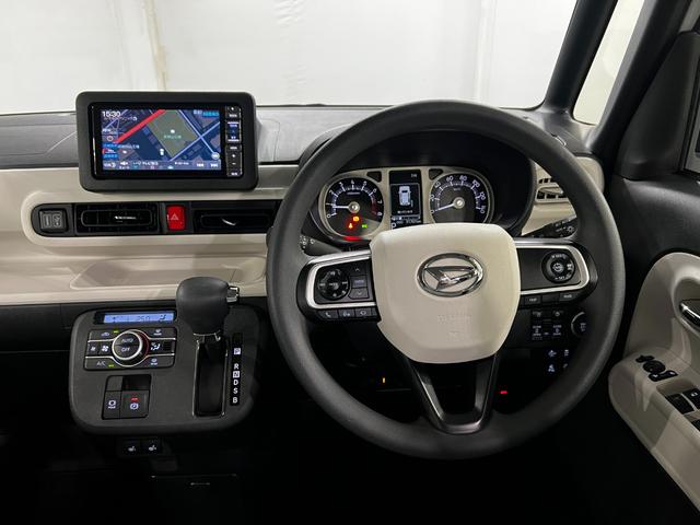 ムーヴキャンバスストライプスGターボ 走行31701キロ/純正ナビ/ドラレコ1年保証距離無制限 走行距離31701キロ 純正フルセグナビ パノラマモニター ドラレコ 純正マット サイドエアバッグ LEDヘッドランプ アイドリングストップ シートヒーター 両側電動スライドドア(埼玉県)の中古車