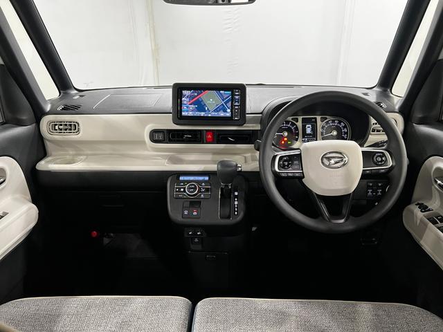 ムーヴキャンバスストライプスGターボ 走行31701キロ/純正ナビ/ドラレコ1年保証距離無制限 走行距離31701キロ 純正フルセグナビ パノラマモニター ドラレコ 純正マット サイドエアバッグ LEDヘッドランプ アイドリングストップ シートヒーター 両側電動スライドドア(埼玉県)の中古車