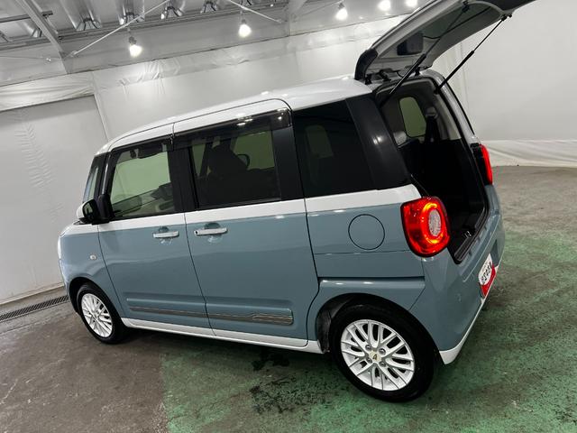 ムーヴキャンバスストライプスGターボ 走行31701キロ/純正ナビ/ドラレコ1年保証距離無制限 走行距離31701キロ 純正フルセグナビ パノラマモニター ドラレコ 純正マット サイドエアバッグ LEDヘッドランプ アイドリングストップ シートヒーター 両側電動スライドドア(埼玉県)の中古車