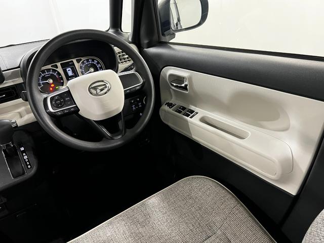 ムーヴキャンバスストライプスG 雹害/車検整備付/走行12746キロ1年保証距離無制限 走行距離12746キロ 純正マット サイドエアバッグ LEDヘッドランプ アイドリングストップ シートヒーター 両側スライドドア オート格納式ドアミラー 電動パーキングブレーキ(埼玉県)の中古車