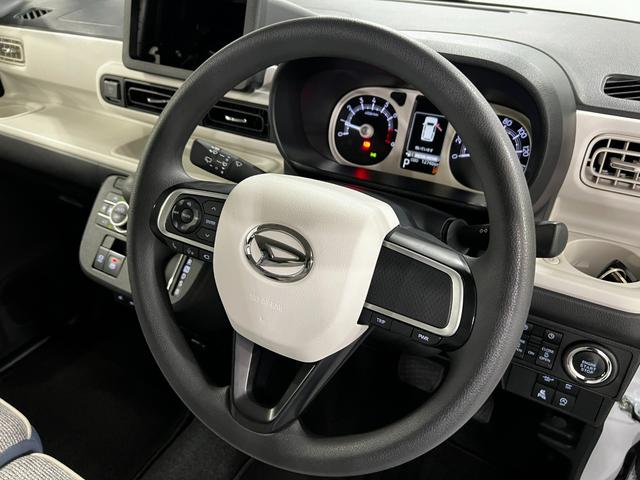 ムーヴキャンバスストライプスG 雹害/車検整備付/走行12746キロ1年保証距離無制限 走行距離12746キロ 純正マット サイドエアバッグ LEDヘッドランプ アイドリングストップ シートヒーター 両側スライドドア オート格納式ドアミラー 電動パーキングブレーキ(埼玉県)の中古車