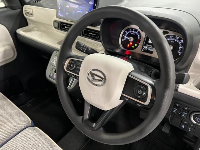 ムーヴキャンバスストライプスGターボ 走行16280キロ ナビ1年保証・走行距離無制限 フルセグナビ Bluetooth 全周囲カメラ クリアランスソナー オートライト LEDヘッドライト ベンチシート シートヒーター 両側電動スライドドア(埼玉県)の中古車