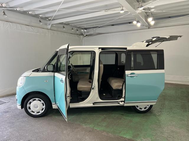 ムーヴキャンバスＧメイクアップＶＳ　ＳＡIII　走行２４０６１キロ　軽雹害跡一年保証・走行距離無制限　フルセグナビ　Ｂｌｕｅｔｏｏｔｈ　全周囲カメラ　ドラレコ　ＥＴＣ　オートライト　ＬＥＤヘッドライト　両側電動スライドドア（埼玉県）の中古車