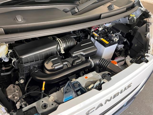 ムーヴキャンバスストライプスＧ　走行２６キロ／ＬＥＤヘッドランプ／純正マット１年保証距離無制限　走行距離２６キロ　純正マット　サイドエアバッグ　ＬＥＤヘッドランプ　アイドリングストップ　シートヒーター　両側電動スライドドア　オート格納式ドアミラー　電動パーキングブレーキ（埼玉県）の中古車