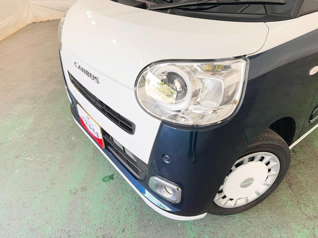 ムーヴキャンバスストライプスＧ　走行２６キロ／ＬＥＤヘッドランプ／純正マット１年保証距離無制限　走行距離２６キロ　純正マット　サイドエアバッグ　ＬＥＤヘッドランプ　アイドリングストップ　シートヒーター　両側電動スライドドア　オート格納式ドアミラー　電動パーキングブレーキ（埼玉県）の中古車