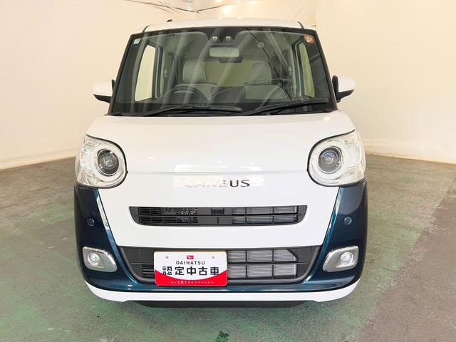 ムーヴキャンバスストライプスＧ　走行２６キロ／ＬＥＤヘッドランプ／純正マット１年保証距離無制限　走行距離２６キロ　純正マット　サイドエアバッグ　ＬＥＤヘッドランプ　アイドリングストップ　シートヒーター　両側電動スライドドア　オート格納式ドアミラー　電動パーキングブレーキ（埼玉県）の中古車