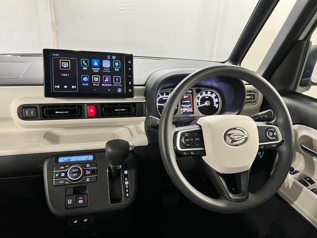 ムーヴキャンバスストライプスGターボ 走行52890キロ/ディスプレイOD一年保証・走行距離無制限 ディスプレイオーディオ Bluetooth バックカメラ クリアランスソナー オートライト LEDヘッドライト シートヒーター 両側電動スライドドア(埼玉県)の中古車