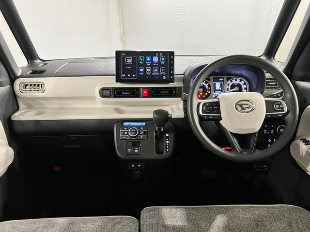 ムーヴキャンバスストライプスGターボ 走行52890キロ/ディスプレイOD一年保証・走行距離無制限 ディスプレイオーディオ Bluetooth バックカメラ クリアランスソナー オートライト LEDヘッドライト シートヒーター 両側電動スライドドア(埼玉県)の中古車