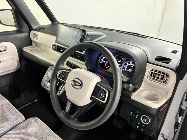 ムーヴキャンバスストライプスGターボ 走行52890キロ/ディスプレイOD一年保証・走行距離無制限 ディスプレイオーディオ Bluetooth バックカメラ クリアランスソナー オートライト LEDヘッドライト シートヒーター 両側電動スライドドア(埼玉県)の中古車