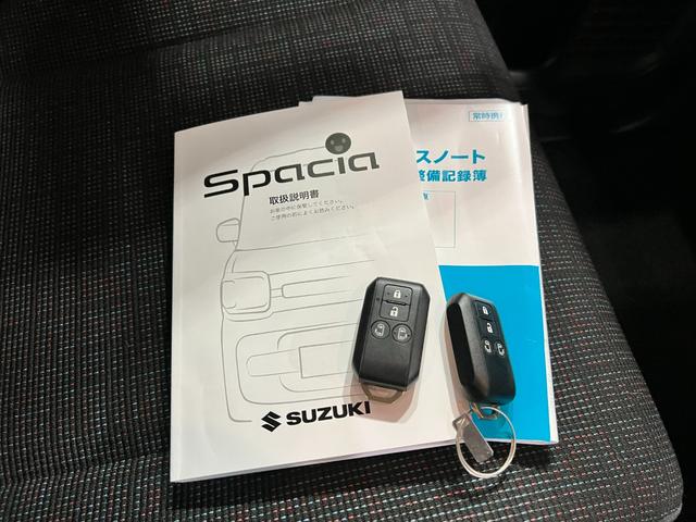スペーシアハイブリッドX 車検整備付/走行28795キロ/ナビドラレコ1年保証距離無制限 走行距離28795キロ フルセグナビ 全周囲カメラ 前後ドラレコ 純正マット サイドエアバッグ LEDヘッドランプ アイドリングストップ シートヒーター 両側電動スライドドア(埼玉県)の中古車