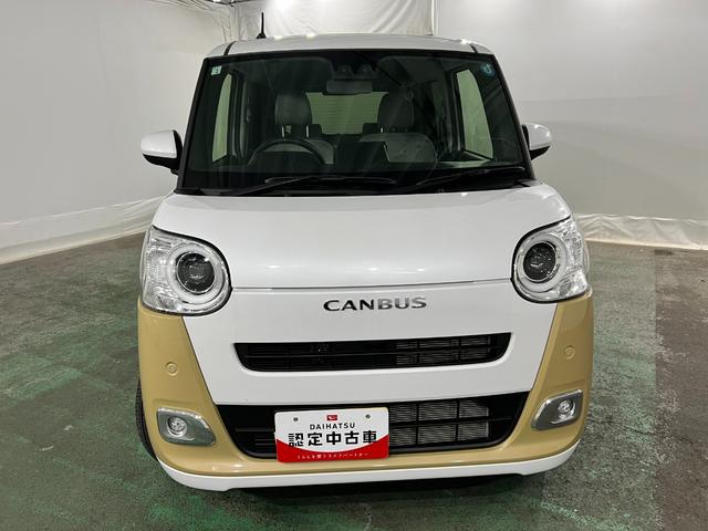 ムーヴキャンバスストライプスG 走行4951キロ/LEDヘッドランプ/マット1年保証距離無制限 走行距離4951キロ 純正マット サイドエアバッグ LEDヘッドランプ アイドリングストップ シートヒーター 両側電動スライドドア オート格納式ドアミラー 電動パーキングブレーキ(埼玉県)の中古車