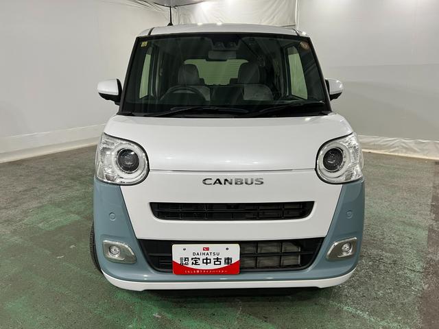 ムーヴキャンバスストライプスG 走行22513キロ/純正9インチナビドラレコ1年保証距離無制限 走行距離22513キロ 純正フルセグナビ パノラマモニター ドラレコ 純正マット サイドエアバッグ LEDヘッドランプ アイドリングストップ シートヒーター 両側電動スライドドア(埼玉県)の中古車