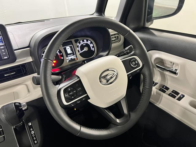 ムーヴキャンバスストライプスGターボ 走行9787キロ/車検整備付/ナビ一年保証・走行距離無制限 フルセグナビ Bluetooth 全周囲カメラ ドラレコ ETC クリアランスソナー オートライト LEDヘッドライト シートヒーター 両側電動スライドドア(埼玉県)の中古車