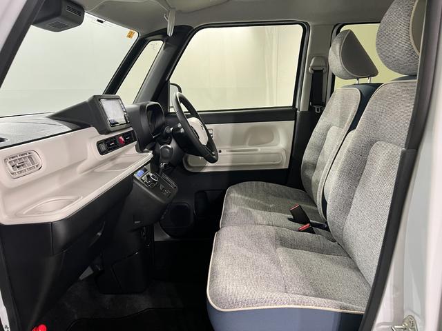 ムーヴキャンバスストライプスGターボ 走行9787キロ/車検整備付/ナビ一年保証・走行距離無制限 フルセグナビ Bluetooth 全周囲カメラ ドラレコ ETC クリアランスソナー オートライト LEDヘッドライト シートヒーター 両側電動スライドドア(埼玉県)の中古車
