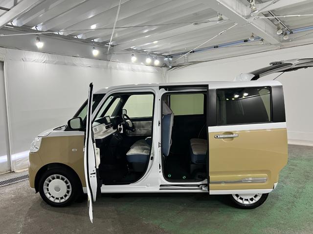 ムーヴキャンバスストライプスＧ　純正７インチナビ／ドラレコ／ＥＴＣ禁煙車　ワンオーナー　純正フルセグナビ　バックカメラ　ドラレコ　ＥＴＣ　クリアランスソナー　オートライト　ＬＥＤヘッドライト　シートヒーター　両側電動スライドドア　オートエアコン（埼玉県）の中古車