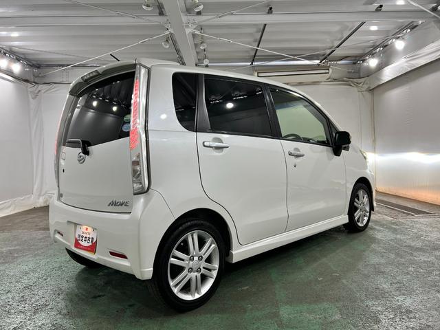 ムーヴカスタム RS 走行112923キロ/フルセグナビ/マット1年保証距離無制限 走行距離112923キロ フルセグナビ ブルートゥース 純正マット 助手席エアバック オートライト LEDヘッドランプ アイドリングストップ 電動格納式ドアミラー(埼玉県)の中古車