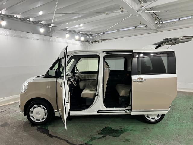 ムーヴキャンバスＧメイクアップＶＳ　ＳＡ３　走行３４９６９キロ／車検整備付一年保証・走行距離無制限　フルセグナビ　Ｂｌｕｅｔｏｏｔｈ　バックカメラ　ドラレコ　ＥＴＣ　オートライト　ＬＥＤヘッドライト　シートヒーター　両側電動スライドドア（埼玉県）の中古車