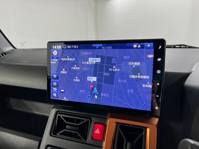 タフトGターボ 走行9308キロ/車検整備付/ナビ/バックカメラ一年保証・走行距離無制限 フルセグナビ Bluetooth バックカメラ ドラレコ クリアランスソナー オートライト LEDヘッドライト シートヒーター(埼玉県)の中古車