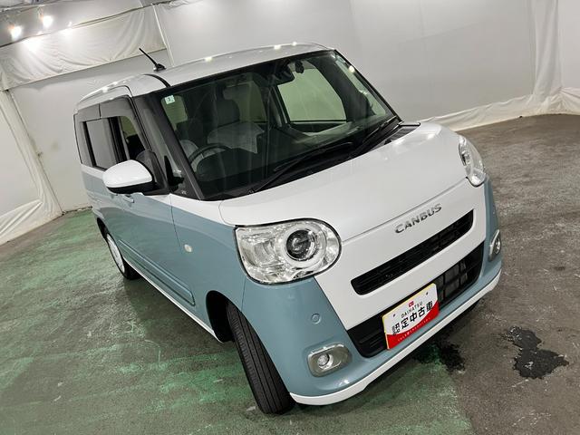 ムーヴキャンバスストライプスG 走行25426キロ/フルセグナビ/ドラレコ1年保証距離無制限 走行距離25426キロ フルセグナビ パノラマモニター ドラレコ 純正マット サイドエアバッグ LEDヘッドランプ アイドリングストップ シートヒーター 両側電動スライドドア(埼玉県)の中古車