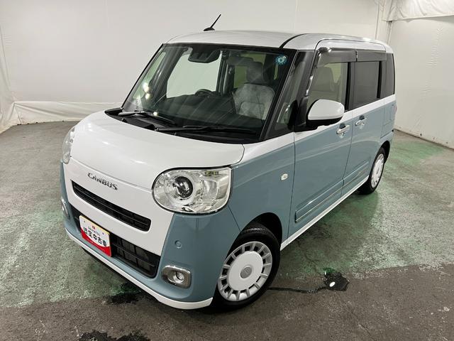 ムーヴキャンバスストライプスG 走行25426キロ/フルセグナビ/ドラレコ1年保証距離無制限 走行距離25426キロ フルセグナビ パノラマモニター ドラレコ 純正マット サイドエアバッグ LEDヘッドランプ アイドリングストップ シートヒーター 両側電動スライドドア(埼玉県)の中古車