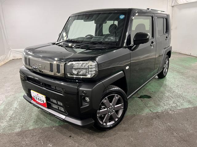 タフトGターボ ダーククロムベンチャー 走行486キロ/9型DA1年保証距離無制限 走行距離486キロ 純正ディスプレイオーディオ パノラマモニター 純正マット サイドエアバッグ LEDヘッドランプ アイドリングストップ シートヒーター オート格納式ドアミラー(埼玉県)の中古車