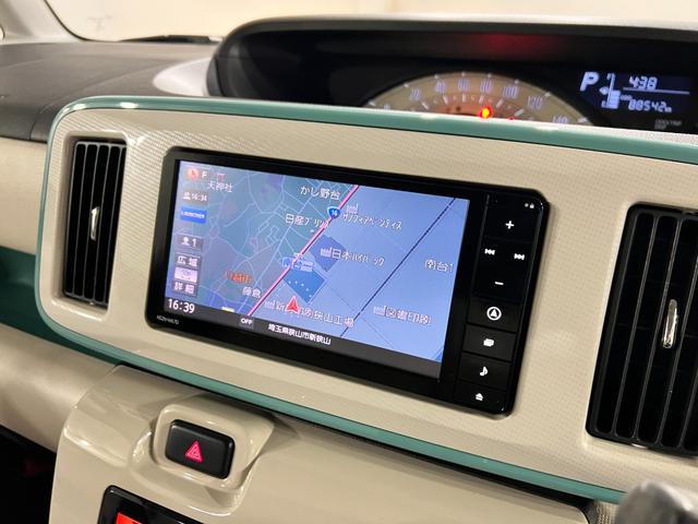 ムーヴキャンバスＸメイクアップＳＡII　雹害／両側電動スライド／ナビ１年保証距離無制限　走行距離８８５４２キロ　フルセグナビ　バックカメラ　ブルートゥース　純正マット　サイドエアバッグ　オートライト　アイドリングストップ　オート格納式ドアミラー　両側スライドドア（埼玉県）の中古車