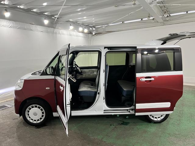 ムーヴキャンバスストライプスGターボ 車検整備付/走行20426キロ/ナビ1年保証距離無制限 走行距離20426キロ 純正フルセグナビ バックカメラ ドラレコ 純正マット サイドエアバッグ LEDヘッドランプ アイドリングストップ シートヒーター 両側電動スライドドア(埼玉県)の中古車