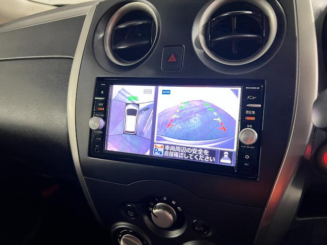 ノートX 走行81727キロ/フルセグナビ/全周囲カメラ1年保証距離無制限 走行距離81727キロ フルセグナビ 全周囲カメラ ブルートゥース 純正マット 助手席エアバッグ オートライト(埼玉県)の中古車