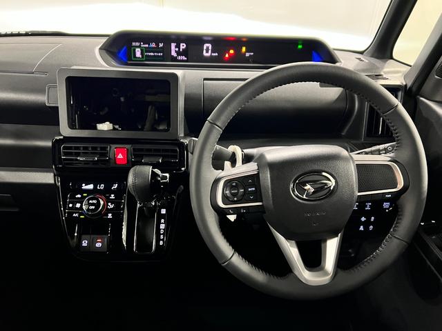 タント 中古車 カスタムＲＳ　走行１３３９キロ／ＬＥＤヘッドランプ／マット１年保証距離無制限　走行距離１３３９キロ　マット　サイドエアバッグ　ＬＥＤヘッドランプ　アイドリングストップ　シートヒーター　両側電動スライドドア　オート格納式ドアミラー　電動パーキングブレーキ
