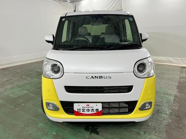 ムーヴキャンバスストライプスG 走行1031キロ/シートヒーター/両側電動1年保証距離無制限 走行距離1031キロ マット サイドエアバッグ LEDヘッドランプ アイドリングストップ シートヒーター 両側電動スライドドア オート格納式ドアミラー 電動パーキングブレーキ(埼玉県)の中古車