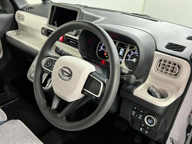 ムーヴキャンバスストライプスG 走行2404キロ/LEDヘッドランプ/マット1年保証距離無制限 走行距離2404キロ 純正マット サイドエアバッグ LEDヘッドランプ アイドリングストップ シートヒーター 両側電動スライドドア オート格納式ドアミラー(埼玉県)の中古車